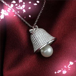 欧美款925纯银微镶铃铛项链 圣诞节礼物 925银饰批发