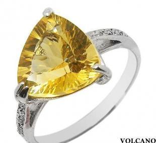 天然黄水晶戒指与925银饰批发加盟代理 礼品工艺品市场新机遇