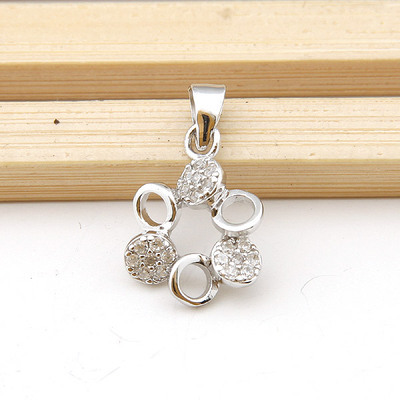 引领时尚潮流 12060302纯银镶钻吊坠及其在韩国饰品批发市场的价值